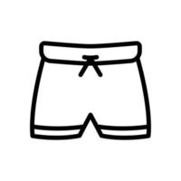 vettore icona costume da bagno da uomo. nuoto, sport. stile icona linea. illustrazione di design semplice modificabile