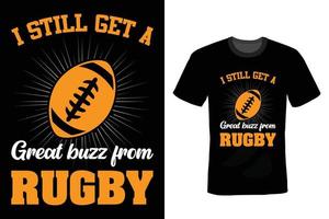 design della maglietta da rugby, vintage, tipografia vettore