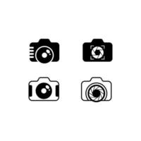 set di icone della fotocamera vettore