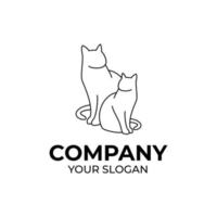 design del logo per la cura degli animali vettore