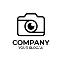 design del logo per la fotografia della fotocamera vettore