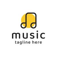 design semplice del logo musicale vettore