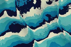 carta da parati a inchiostro delicato. struttura in marmo fluido di lusso naturale blu scuro. sfondo astratto acquerello disegnato a mano. macchie di colorante colorate su tela vettore