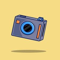 illustrazione della fotocamera vettore design piatto