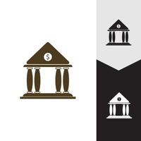 illustrazione di vettore della banca dell'icona di affari e finanza