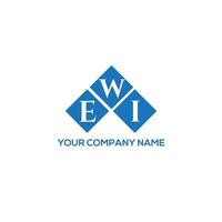 ewi lettera logo design su sfondo bianco. ewi creative iniziali lettera logo concept. design della lettera ewi. vettore