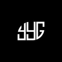 yyg lettera logo design su sfondo nero. yyg creative iniziali lettera logo concept. disegno della lettera yyg. vettore