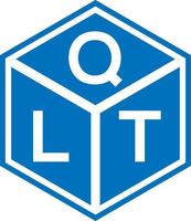 qlt lettera logo design su sfondo nero. qlt creative iniziali lettera logo concept. disegno della lettera qlt. vettore