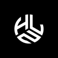 hln lettera logo design su sfondo bianco. hln creative iniziali lettera logo concept. disegno della lettera hln. vettore