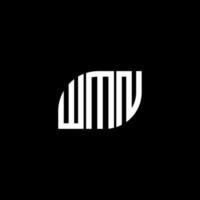 wmn lettera design.wmn lettera logo design su sfondo nero. wmn creative iniziali lettera logo concept. wmn lettera design.wmn lettera logo design su sfondo nero. w vettore