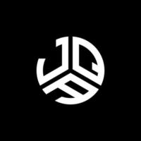 jqa lettera logo design su sfondo nero. jqa creative iniziali lettera logo concept. disegno della lettera jqa. vettore
