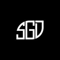 sgd lettera design.sgd lettera logo design su sfondo nero. sgd creative iniziali lettera logo concept. sgd lettera design.sgd lettera logo design su sfondo nero. S vettore