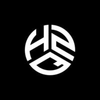 design del logo della lettera hzq su sfondo bianco. hzq creative iniziali lettera logo concept. disegno della lettera hzq. vettore