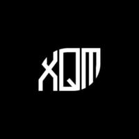 xqm lettera logo design su sfondo nero. xqm creative iniziali lettera logo concept. disegno della lettera xqm. vettore