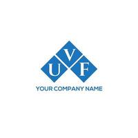 design del logo della lettera uvf su sfondo bianco. uvf creative iniziali lettera logo concept. disegno della lettera uvf. vettore
