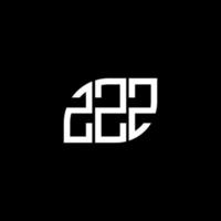 zzz lettera logo design su sfondo nero. zzz creative iniziali lettera logo concept. disegno della lettera zzz. vettore