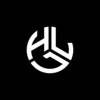 design del logo della lettera hll su sfondo bianco. hll creative iniziali lettera logo concept. disegno della lettera hl. vettore