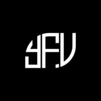 yfv lettera logo design su sfondo bianco. yfv creative iniziali lettera logo concept. disegno della lettera yfv. vettore