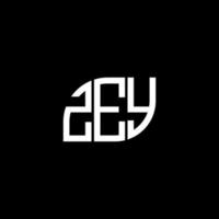 zey lettera logo design su sfondo nero. zey creative iniziali lettera logo concept. disegno della lettera zey. vettore