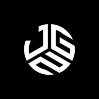 jgn lettera logo design su sfondo nero. jgn creative iniziali lettera logo concept. disegno della lettera jgn. vettore