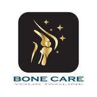 vettore di disegno astratto simbolo del logo della salute della cura delle ossa