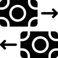 illustrazione vettoriale di trasferimento di denaro su uno sfondo simboli di qualità premium icone vettoriali per il concetto e la progettazione grafica.