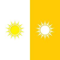 logo dell'icona dell'illustrazione vettoriale del sole