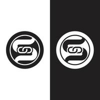 design del logo della lettera aziendale s aziendale vettore