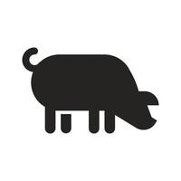 illustrazione dell'icona di maiale. disegni vettoriali adatti per siti Web, app e altro ancora.