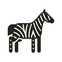 illustrazione dell'icona della zebra. disegni vettoriali adatti per siti Web, app e altro ancora.