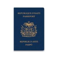 passaporto di haiti. modello di identificazione del cittadino. per il tuo disegno vettore