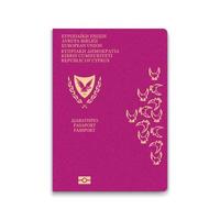 passaporto di cipro. modello di identificazione del cittadino. per il tuo disegno vettore