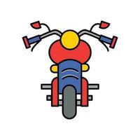 illustrazione dell'icona della moto, moto. design vettoriale adatto per siti Web, app e altro ancora.