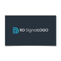 vettore di progettazione del logo del segnale rd