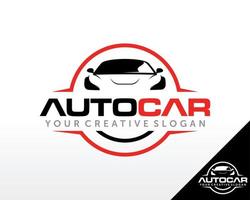 design del logo dell'auto. automobilistico, showroom di automobili, vettore di progettazione del logo del rivenditore di auto