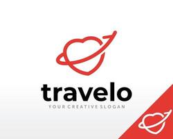 design del logo di viaggio. ispirazione vettoriale per il logo dell'agenzia di viaggi