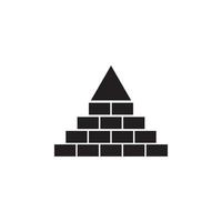 vettore logo piramide