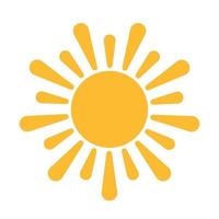 concetto di tramonto vettoriale icona sole per progettazione grafica, logo, sito Web, social media, app mobile, illustrazione dell'interfaccia utente