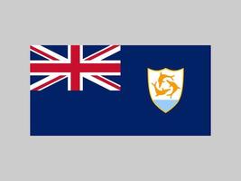 bandiera anguilla, colori ufficiali e proporzione. illustrazione vettoriale. vettore