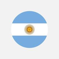 paese argentino. bandiera argentina. illustrazione vettoriale. vettore