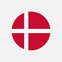 paese danimarca. bandiera della Danimarca. illustrazione vettoriale. vettore
