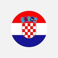 paese croazia. bandiera della croazia. illustrazione vettoriale. vettore