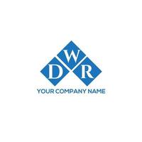 dwr lettera logo design su sfondo bianco. dwr creative iniziali lettera logo concept. disegno della lettera dwr. vettore