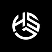 design del logo della lettera hsl su sfondo bianco. hsl creative iniziali lettera logo concept. disegno della lettera hsl. vettore