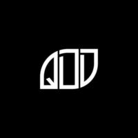 qdd lettera logo design su sfondo nero.qdd creative iniziali lettera logo concept.qdd vettore lettera design.