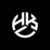 hkv lettera logo design su sfondo bianco. hkv creative iniziali lettera logo concept. disegno della lettera hkv. vettore