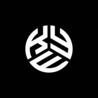 kye lettera logo design su sfondo nero. kye creative iniziali lettera logo concept. disegno della lettera kye. vettore