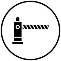 stile icona barriera stradale vettore