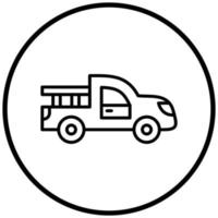 stile icona camioncino vettore