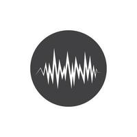 logo dell'onda sonora vettore